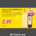 TŠIILI GT VEIN MONTEMAR 
12,5% 0,75 L