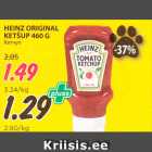 Allahindlus - HEINZ ORIGINAL 
KETŠUP 460 G