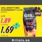 GRILL BRIKETTI BBQ 
PUUSÖEBRIKETT 2,5 KG