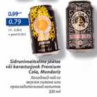 Allahindlus - Sidrunimaitseline jäätee või karastusjook Premium Cola, Mondariz 330 ml