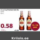 A. Le Coq Premium hele õlu
4,7%
0,5 L