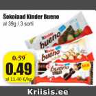 Магазин:Grossi,Скидка:Шоколад Kinder Bueno