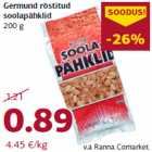 Germund röstitud
soolapähklid
200 g