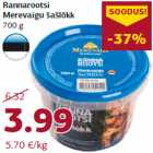 Rannarootsi
Merevaigu šašlõkk
700 g