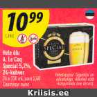 Allahindlus - Hele õlu
A. Le Coq
Special 5,2%,
24-kohver 