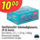 Vanilliplombiir šokolaadiglasuuris, 20 tk kastis