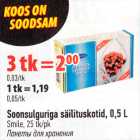 Soonsulguriga säilituskotid, 0,5 l