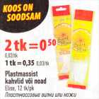 Plastmassist kahvlid või noad