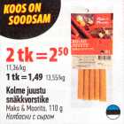 Kolme juustu snäkkvorstike