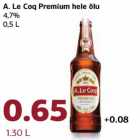 A. Le Coq Premium hele õlu
