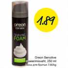 Oreon Sensitive raseerimisvaht, 250 ml
