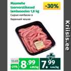 Магазин:Maksimarket, Konsum, AjaO,Скидка:Сырые колбаски в
бараньей кишке 