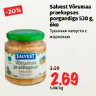 Allahindlus - Salvest Võrumaa
praekapsas
porgandiga 530 g,
öko