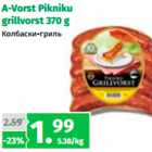 Allahindlus - A-Vorst Pikniku
grillvorst 370 g