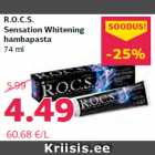 Allahindlus - R.O.C.S. Sensation Whitening hambapasta 74 ml