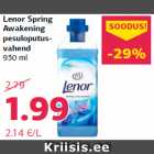 Allahindlus - Lenor Spring
Awakening
pesuloputusvahend
930 ml