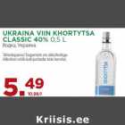 UKRAINA VIIN KHORTYTSA
CLASSIC 40% 0,5 L