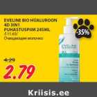 EVELINE BIO HÜALUROON
4D 3IN1
PUHASTUSPIIM 245ML