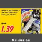 Allahindlus - HARPIC MAX CITRUS
WC-POTISEEP 43G