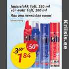 Juukselakk Taft, 250 ml või -vaht Taft, 200 ml