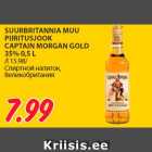 SUURBRITANNIA MUU
PIIRITUSJOOK
CAPTAIN MORGAN GOLD