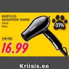 BABYLISS
REISIFÖÖN 1000W