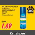WILKINSON PROTECT
SENSITIVE
RASEERIMISVAHT
200 ML