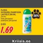 FLORA
DUŠIGEEL/ŠAMPOON
LASTELE 200 ML