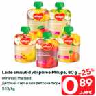 Allahindlus - Laste smuutid või püree Milupa, 80 g

