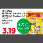 KELLOGGS KRÕBEDAD MAISIPALLID SUHKRU JA MEEGA 375g