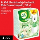 Allahindlus - Air Wick õhuvärskendaja Freshmatic White Flowers komplekt, 250 ml