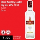 Allahindlus - Džinn Wembley London Dry Gin, 40%, 50 cl