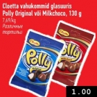 Allahindlus - Cloetta vahukommid glasuuris Polly Original või Milkchoco, 130 g