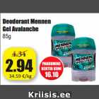 Allahindlus - Deodorant Mennen
Gel Avalanche
85g 