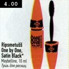 Ripsmetušš One by One, Satin Black, Maybelline