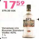 Alkohol - Venemaa viin Russian Standard Vodka