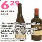 Alkohol - Lõuna-Aafrika lauavein Nederburg WMR Edelrood või Winemasters Reserve Riesling