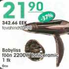 Allahindlus - Babyliss föön 2200W loniceramic