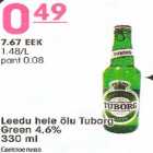 Alkohol - Leedu hele õlu Tuborg Green