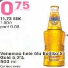 Alkohol - Venemaa hele õlu Baltika 5 Gold