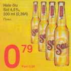 Allahindlus - Hele õlu
Sol 4,5%,
330 ml