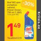 Allahindlus - Bref WC-poti puhastusvahend Power Ocean, 750 ml