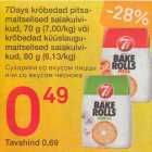 Allahindlus - 7Days krõbеdаd pitsamaitselised
saiakuivikud,
70 g (7,00/kg) või
krõbеdаd küüslaugumaitselised
saiakuivikud, 80 g