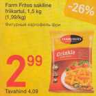 Allahindlus - Fаrm Frites sakiline
friikartul, 1,5 kg