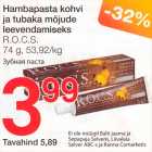 Hambapasta kohvi ja tubaka mõjube leevendamiseks
