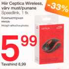 Hiir Ceptica Wireless, väev must/punane