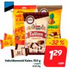 Конфеты вафельные Kalev, 150 г