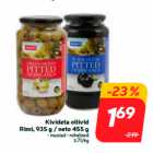 Оливки без косточек
Rimi, 935 г / нетто 455 г