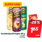 Магазин:Hüper Rimi, Rimi, Mini Rimi,Скидка:Картофельные чипсы Pringles, 165 г