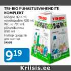 TRI-BIO PUHASTUSVAHENDITE KOMPLEKT
